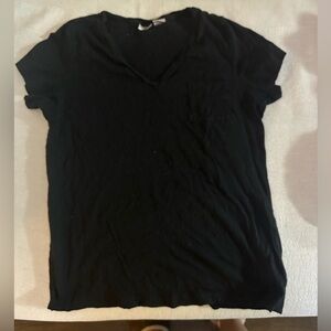 Two (2) Max Studio t-shirts Black and Olive Green sz L